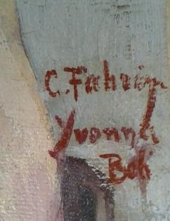 CARL FAHRINGER, GROSSES ÖLGEMÄLDE AUF LEINWAND 