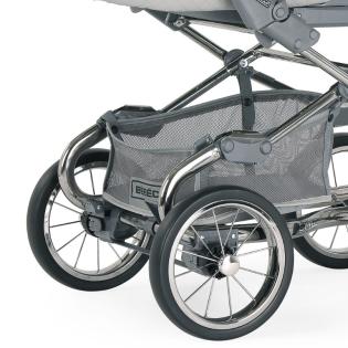Luxuriöser Kinderwagen im Retro-Look mit Elementen aus Kunstleder von Bebecar