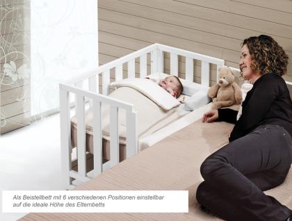 Modernes Beistellbett Babybett umbaubar zur Krabbelbox (TRAMA)