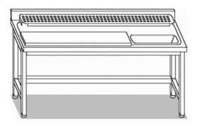 TISCH FLEISCH VORBEREITUNG MIT AUFKANTUNG 7/12 NEU!!!