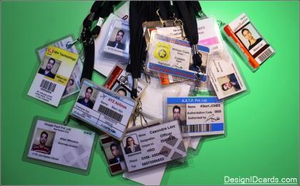 Designberuf ID-Karten für die Unternehmensbereiche