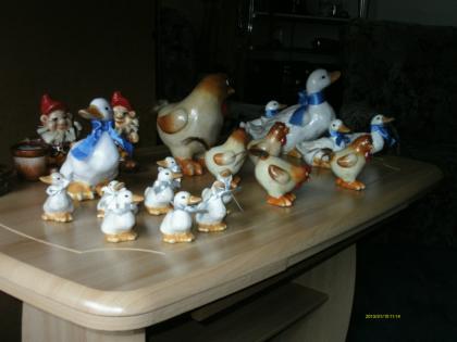 4000 Stck. Tonfiguren = Zwerge, Enten, Hühner, usw.