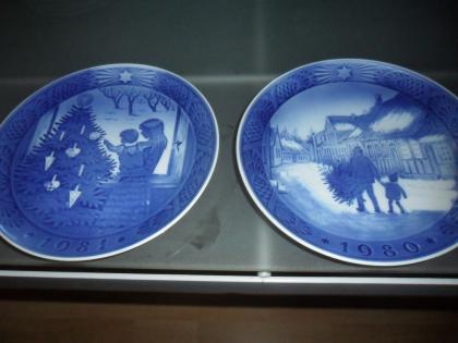 8 Wunderschöne Weihnachsteller   Royal Copenhagen Serie 1980-1987