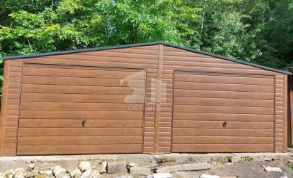  Blechgarage 7x5m Doppelgarage Metallgarage Fertiggarage Transport + Aufbau grat