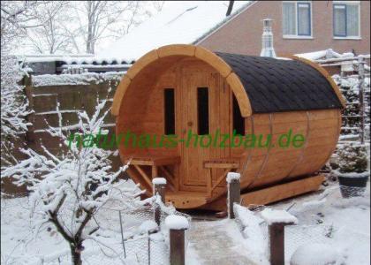 Fasssauna, Saunafass, Gartensauna, Sauna, Saunakota, nordische Saunakota