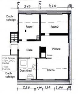 Schöne 2 1/2 Zimmer in Everode bei Alfeld/Leine