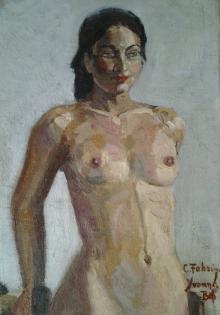 CARL FAHRINGER, GROSSES ÖLGEMÄLDE AUF LEINWAND 