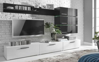 MÖBEL Schrankwand NEON Wohnwände Zimmer Schrank/ Kommode