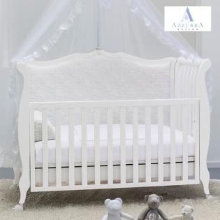 Shabby chic Baby- und Kinderbett umbaubar zum schicken Stilsofa (Azzurra Design)