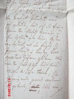 Handgeschriebener, antiker  Brief aus dem Jahre 1825