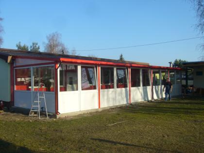 -> große ÜBERDACHUNG 6,8 x 9 x 2,5/2,2 - aus Polen von BLASK   <-