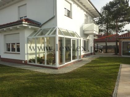 Aluminium Wintergarten 25,8 qm YAWAL System Warmes Aluminium Schiebetür HKS