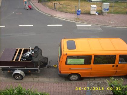 Hamburg-Frankfurt/Main Beiladung Fernbus Motorradtransport Umzug