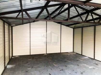  Blechgarage 5x7m Metallgarage Fertiggarage Doppelgarage Maßgeschneiderte Lösung