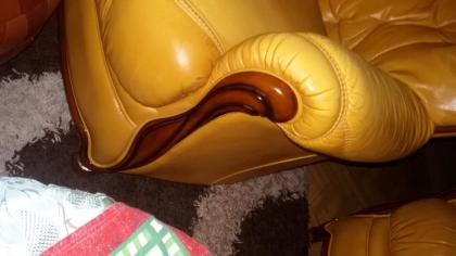 Verkaufen Echtleder Couchgarnitur 