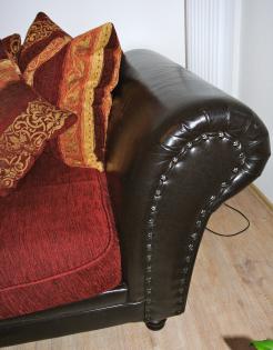 Polstersofa incl Hocker