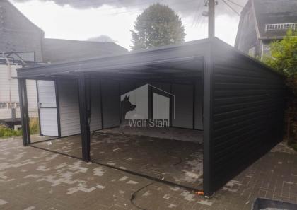 Blechgarage 6x5m Metallgarage Fertiggarage Transport + Aufbau gratis GP208