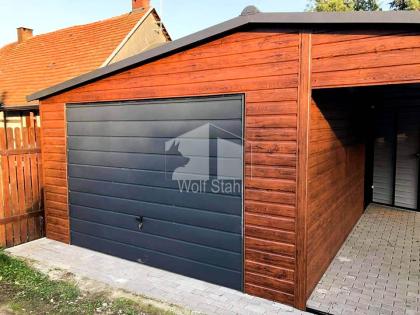 Blechgarage 5x6m Metallgarage Fertiggarage Carport und Garage Hohe Qualität GP88