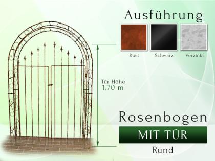Rosenbogen mit Tür, Pergola Rosenbögen Rund oder Lilie Spitze, Pergola Gartenbog