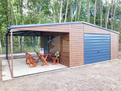 Blechgarage 5x5m Carport und Garage Stahlgarage Doppelgarage Individuelle Projek