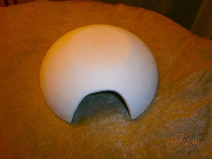 Schlangen UFO, Barschhöhle, Welshöhle,Weiß ca 21 cm Durchm.,