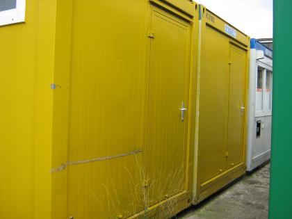  Doppelcontainer - 30 m² - 2 Teile Container - mit WC und Küchenecke