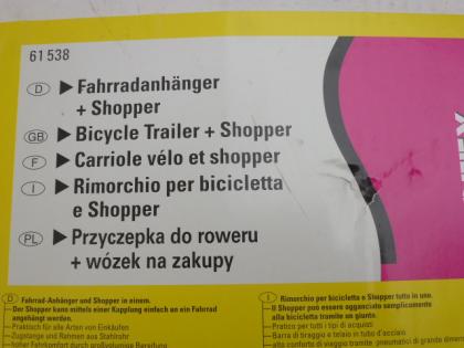 (4) Fahrradanhänger u Shopper bis 16 kg