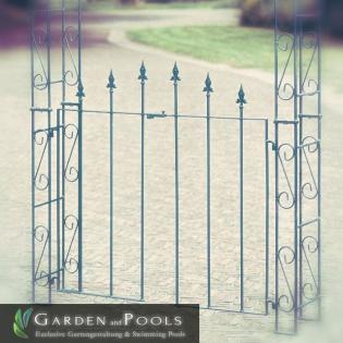 Rosenbogen mit Tür, Pergola Rosenbögen Rund oder Lilie Spitze, Pergola Gartenbog