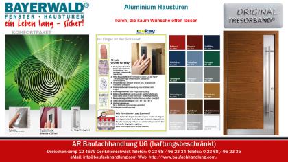 Bayerwald Aktions Aluminiumhaustüren – Aluminium Haustüren