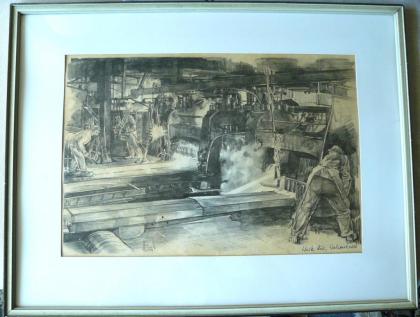 Walzenstraße feine Grafik von Arentz (B028)