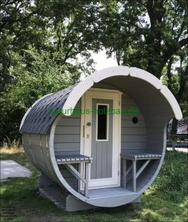 Fasssauna, Saunapod, Saunafass, Gartensauna, Außensauna, Sauna Pod, Campingpod, 