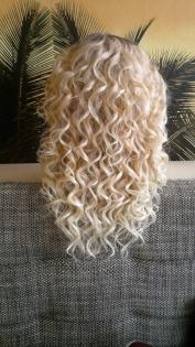 Perücke Spitzenperücke Lace wig front silk top ombre blond braun oder schwarz ge