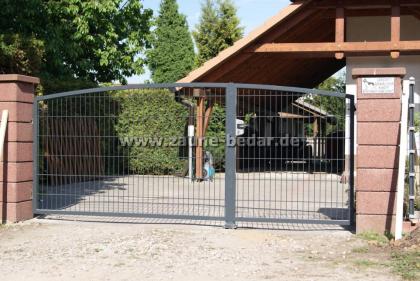 Doppelstabmattenzaun aus Polen ~ Schmiedeeisernezaun aus Polen ~ Sichtschutz aus