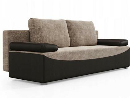 Sofa Couch Victoria Schlafsofa ausziehbar mit Schlaffunktion mit Kissen