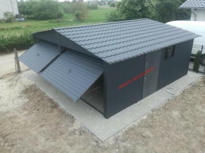 Blechgarage, Doppeltgarage, Garage, Moderne Garage, Metallgarage, Fertiggarage 6