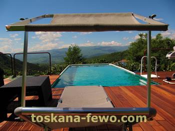 Toskana - Ferienhaus mit Pool in Alleinlage