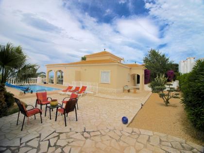 Spanien Ferienhaus Costa Blanca privater Pool + Meerblick in Dénia zu vermieten