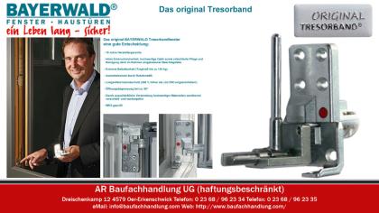 Bayerwald Holzfenster Tresorbandfenster HA87 mit wetterfester Aluminium Schale