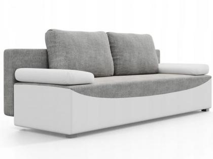 Sofa Couch Victoria Schlafsofa ausziehbar mit Schlaffunktion mit Kissen
