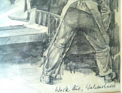 Walzenstraße feine Grafik von Arentz (B028)