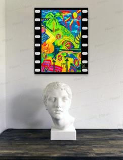 Pierce Brosnan Kunstdruck 45x30 cm. Souvenir. Geschenk. Andenken. Sammlerstück. 