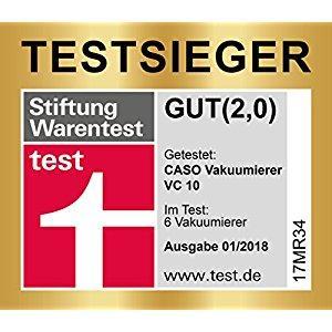Testsieger bei Stiftung Warentest CASO VC10 Vakuumierer