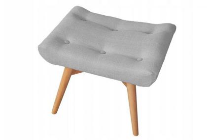 Sitzhocker gesteppter Hocker Holzhocker Fußhocker im skandinavischen Stil