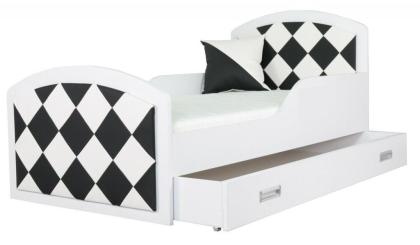 Kinder Einzelbett mit Matratze Teenager 200 CM