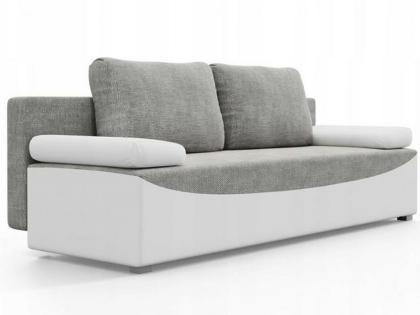 Sofa Couch Victoria Schlafsofa ausziehbar mit Schlaffunktion mit Kissen