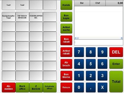 Kassensoftware Handel - mit vielen Extras wie Kassenbuch, Etikettendruck, Kunden