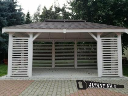 GARTENHAUS 3x4 GARTENLAUBE KLEBEDACH mit HOLZ PAVILLON GRILLPAVILLON KIEFERNHOLZ