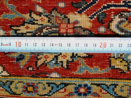 Orientteppich Teheran mit Seide 100 J. alt. T085