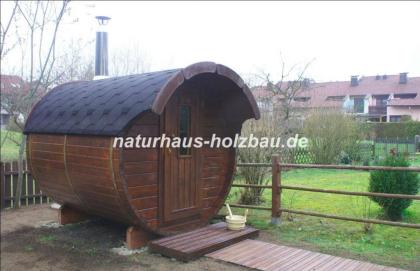 Fasssauna, Saunafass, Gartensauna, Aussensauna, Saunahäuser, Saunakota, Saunaton