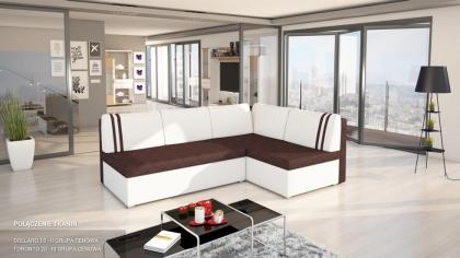Sofa Couch Ecksofa Eckcouch Schlaffunktion Bettkasten - VERONA